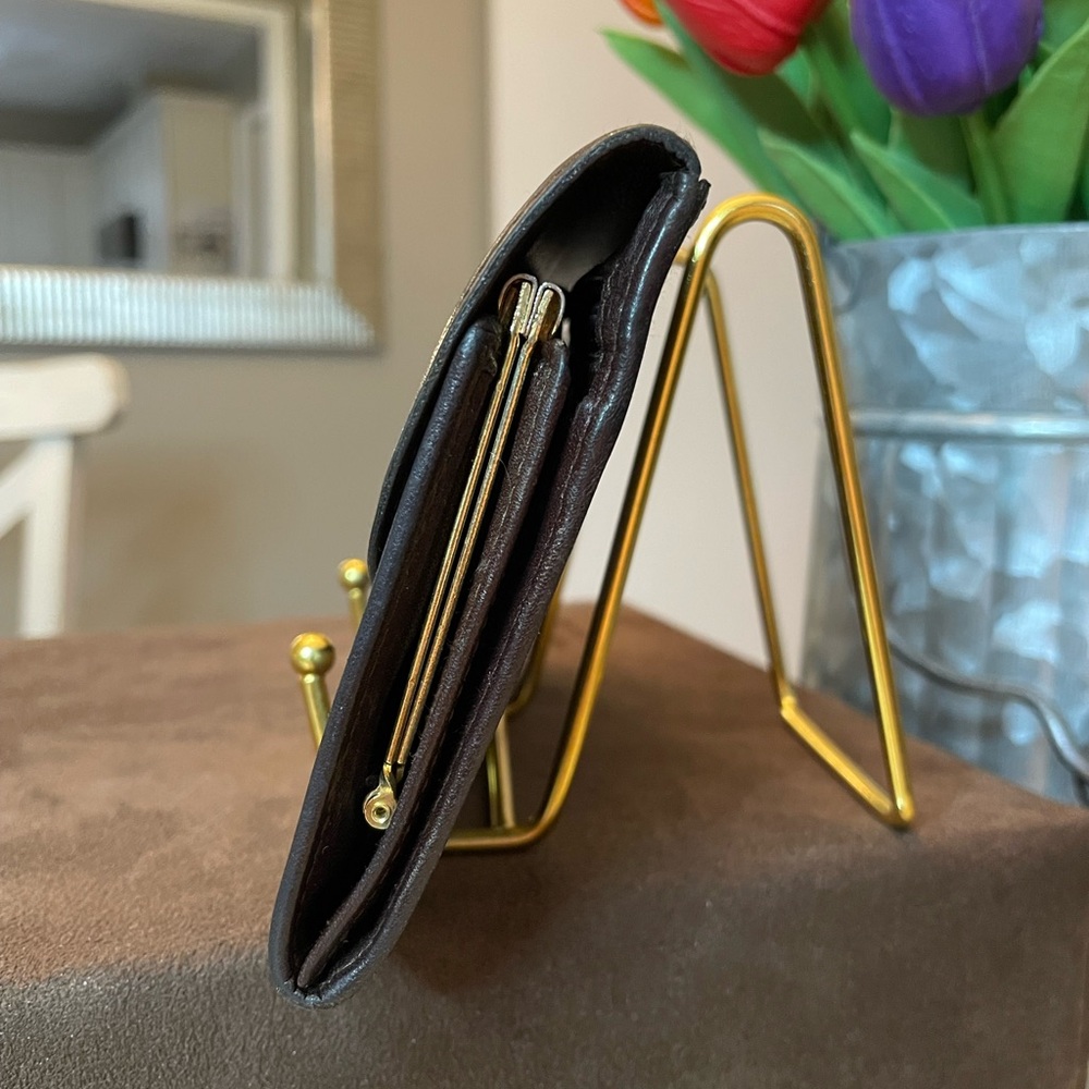 Dior Brown Leather and PVC Trotter Style Wallet/Clutch - Picture 2 of 12
